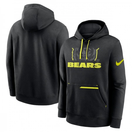 Men's Chicago Bears Black Volt Pullover Hoodie