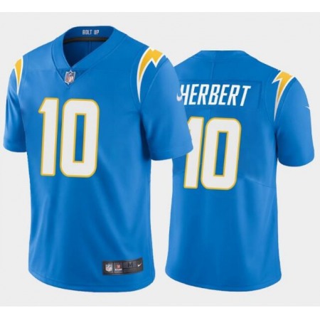 Toddlers Los Angeles Chargers #10 Justin Herbert Light Blue Vapor Limited Stitched Jersey