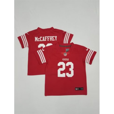 Toddlers San Francisco 49ers #23 Christian McCaffrey Red Vapor Untouchable Stitched Football Jersey