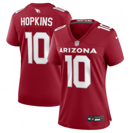 Women's Arizona Cardinals #10 DeAndre Hopkins New Red Stitched Jersey(Run Small)