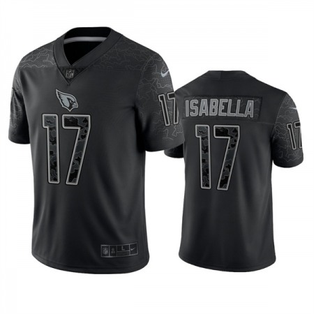 Men's Arizona Cardinals #17 Andy Isabella Black Reflective Limited Stitched Football Jersey