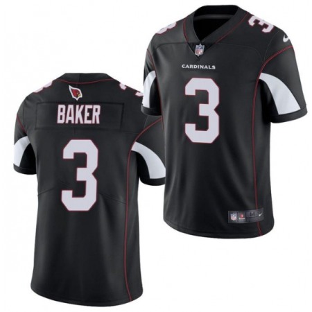 Men's Arizona Cardinals #3 Budda Baker Black Vapor Untouchable Limited Stitched Jersey