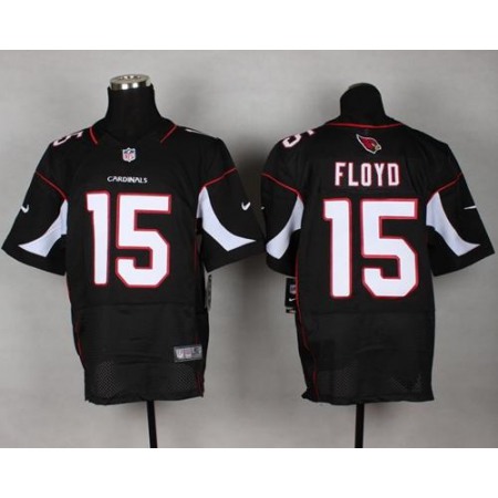 Nike Cardinals #15 Michael Floyd Black Alternate Men's Stitched NFL Elite Jersey