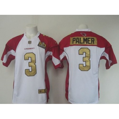 Nike Cardinals #3 Carson Palmer White Super Bowl 50 Collection Men's Stitched NFL Elite Jersey