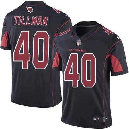 Nike Cardinals #40 Pat Tillman Black Men's Stitched NFL Limited Rush Jersey