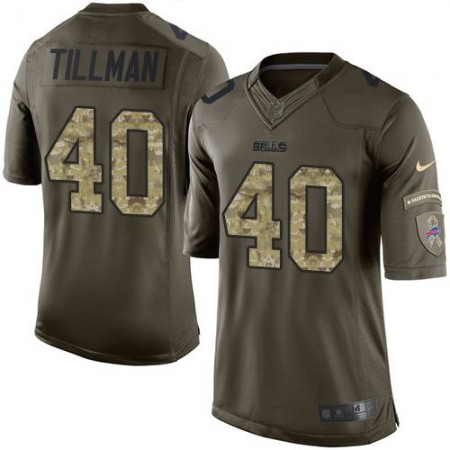 Nike Cardinals #40 Pat Tillman Green Men's Stitched NFL Limited Salute to Service Jersey