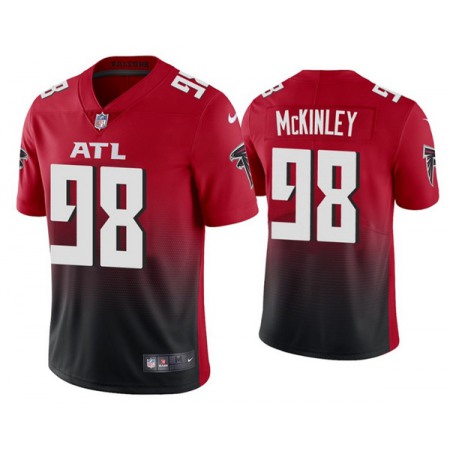 Men's Atlanta Falcons #98 Takkarist McKinle New Red Vapor Untouchable Limited Stitched Jersey