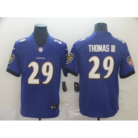 Men's Baltimore Ravens #29 Earl Thomas III Purple Vapor Untouchable NFL Jersey