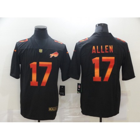 Men's Buffalo Bills #17 Josh Allen 2020 Black Fashion Limited Stitched Jersey