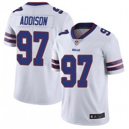 Men's Buffalo Bills #97 Mario Addison White Vapor Untouchable Limited Stitched Jersey