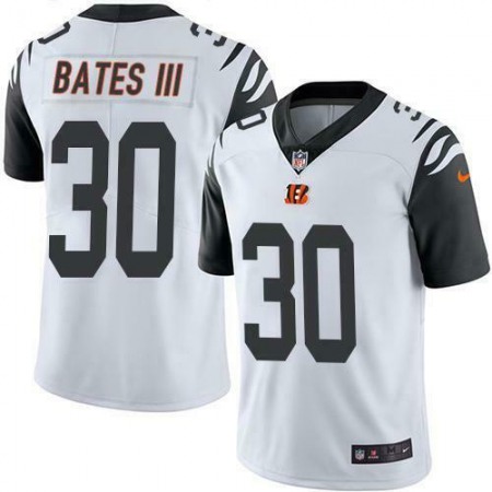 Men's Cincinnati Bengals #30 Jessie Bates III White Vapor Untouchable Limited Stitched Jersey