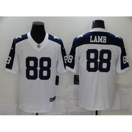 Men's Dallas Cowboys #88 CeeDee Lamb White Stitched Jersey