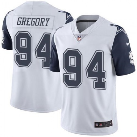 Nike Cowboys #94 Randy Gregory White Men's Stitched NFL Limited Rush Jersey