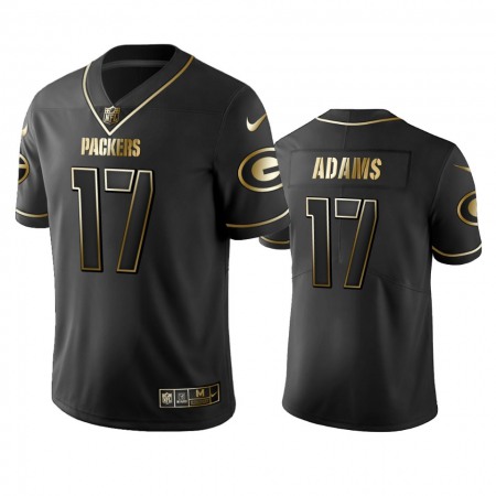 Men's Green Bay Packers #17 Davante Adams Black 2019 Golden Edition Limited Stitched NFL Jersey
