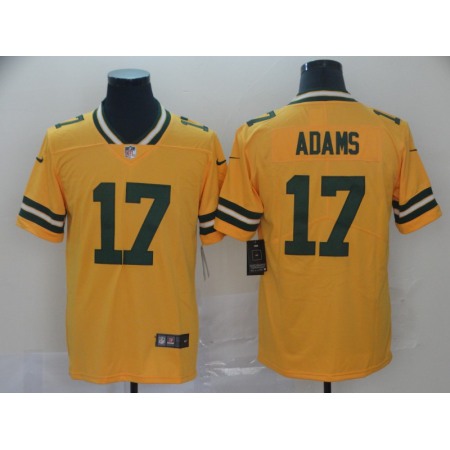 Men's Green Bay Packers #17 Davante Adams Gold Inverted Legend Stitched NFL Jersey