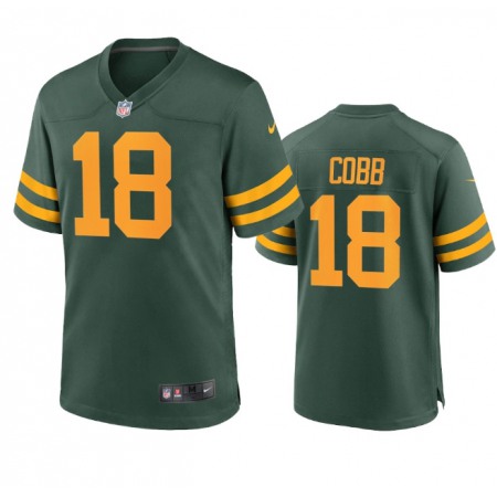 Men's Green Bay Packers #18 Randall Cobb 2021 Green Stitched Football Jersey