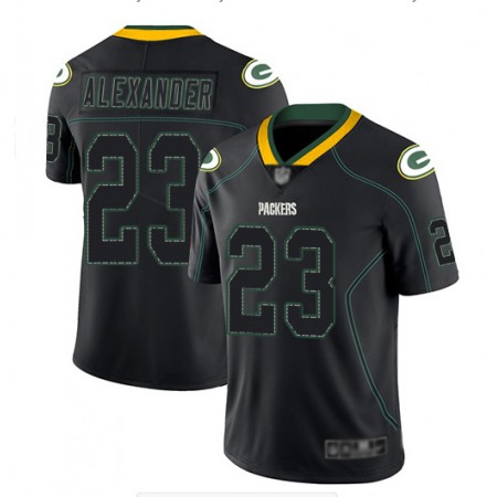 Men's Green Bay Packers #23 Jaire Alexander Black Lights Out Color Rush NFL Limited Stitched Jersey