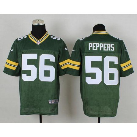 Nike Packers #56 Julius Peppers Green Team Color Men's Stitched NFL Elite Jersey