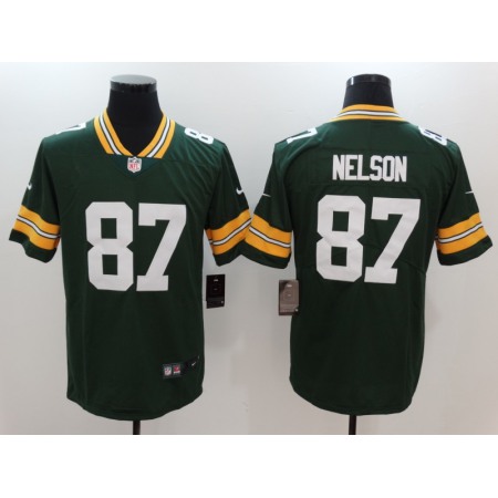 Men's Green Bay Packers #87 Jordy Nelson Green Vapor Untouchable Player Limited Jersey
