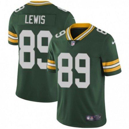 Men's Green Bay Packers #89 Marcedes Lewis Green Vapor Untouchable Limited Stitched Jersey
