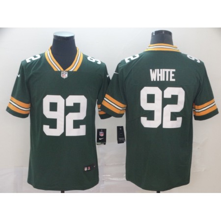 Men's Green Bay Packers #92 Reggie White Green Vapor Untouchable Limited Stitched NFL Jersey