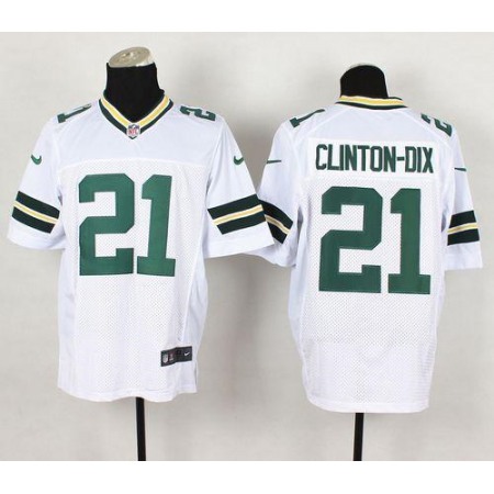 Nike Packers #21 Ha Ha Clinton-Dix White Men's Stitched NFL Elite Jersey