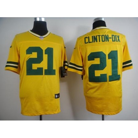 Nike Packers #21 Ha Ha Clinton-Dix Yellow Alternate Men's Stitched NFL Elite Jersey