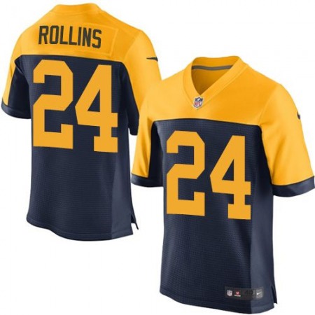 Nike Packers #24 Quinten Rollins Navy Blue Alternate Men's Stitched NFL New Elite Jersey