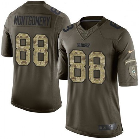 Nike Packers #88 Ty Montgomery Green Men's Stitched NFL Limited Salute To Service Jersey