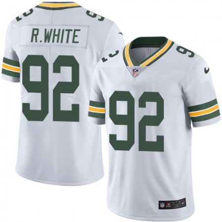 Nike Packers #92 Reggie White White Men's Stitched NFL Limited Rush Jersey