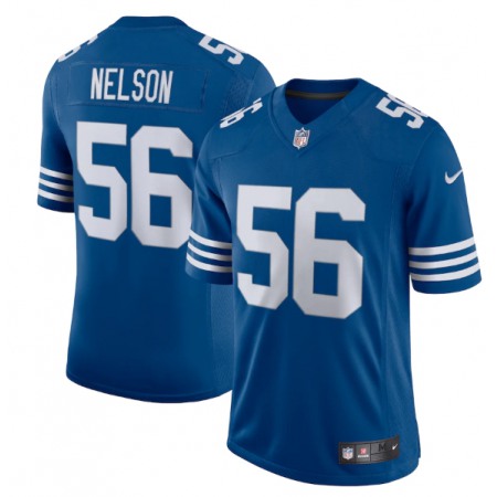 Men's Indianapolis Colts #56 Quenton Nelson Royal 2021 Limited Stitched Jersey