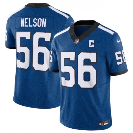 Men's Indianapolis Colts #56 Quenton Nelson Royal 2023 F.U.S.E. Indiana Nights Limited Stitched Football Jersey