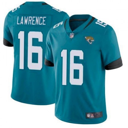 Men's Jacksonville Jaguars #16 Trevor Lawrence 2021 NFL Draft Teal Vapor Untouchable Limited Stitched Jersey