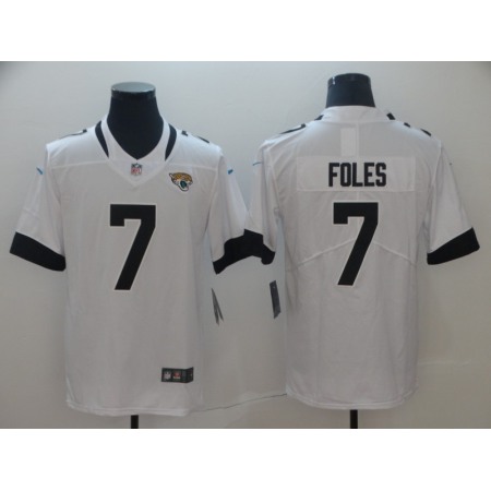 Men's Jacksonville Jaguars #7 Nick Foles White Vapor Untouchable Limited Stitched NFL Jersey