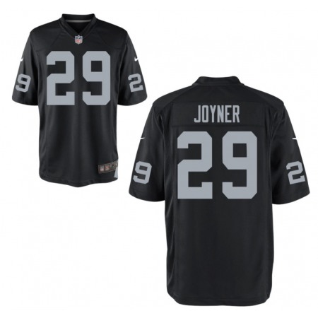 Men's Oakland Raiders #29 LaMarcus Joyner Black Limited NFL Stitched Jersey