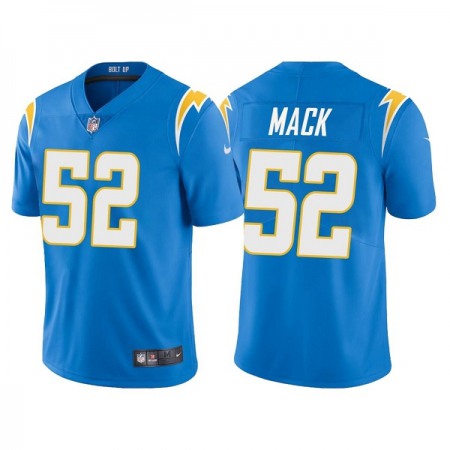 Men's Los Angeles Chargers #52 Khalil Mack Blue Vapor Untouchable Limited Stitched Jersey