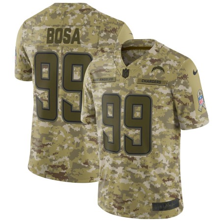 Men's Los Angeles Chargers #99 Joey Bosa 2018 Camo Salute to Service Limited Stitched NFL Jersey