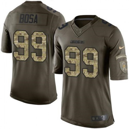 Nike Chargers #99 Joey Bosa Green Men's Stitched NFL Limited Salute to Service Jersey