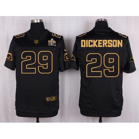 Nike Rams #29 Eric Dickerson Black Men's Stitched NFL Elite Pro Line Gold Collection Jersey