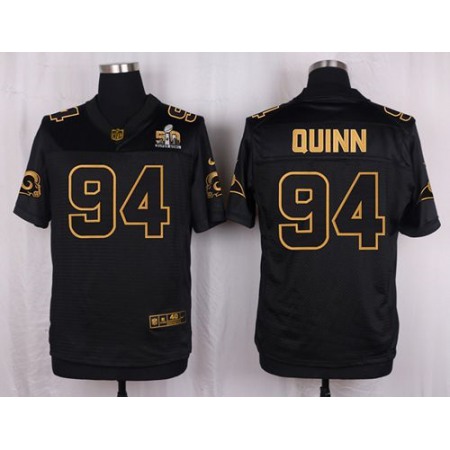 Nike Rams #94 Robert Quinn Black Men's Stitched NFL Elite Pro Line Gold Collection Jersey