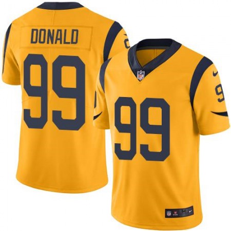 Nike Rams #99 Aaron Donald Gold Men's Stitched NFL Limited Rush Jersey