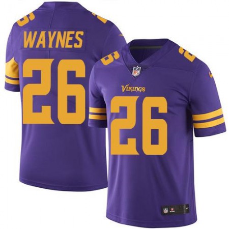 Nike Vikings #26 Trae Waynes Purple Men's Stitched NFL Limited Rush Jersey