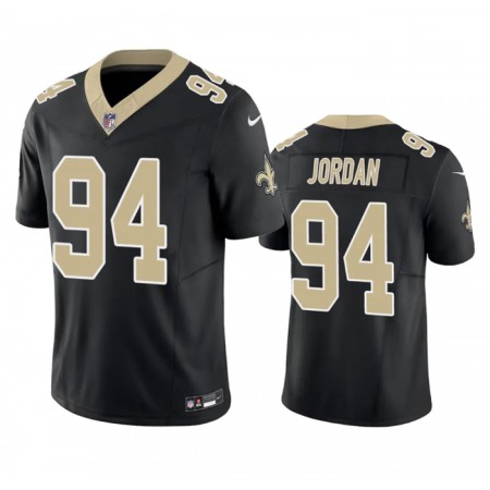 Men's New Orleans Saints #94 Cameron Jordan Black 2023 F.U.S.E. Vapor Untouchable Limited Stitched Jersey