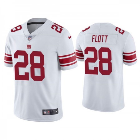 Men's New York Giants #28 Cordale Flott White Vapor Untouchable Limited Stitched NFL Jersey