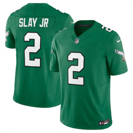 Men's Philadelphia Eagles #2 Darius Slay JR Green 2023 F.U.S.E. Vapor Untouchable Stitched Football Jersey