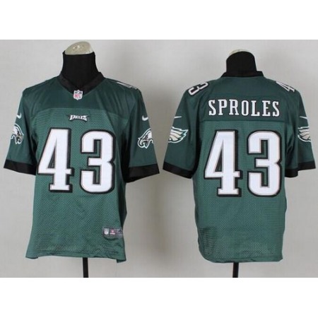 Nike Eagles #43 Darren Sproles Midnight Green Team Color Men's Stitched NFL Elite Jersey