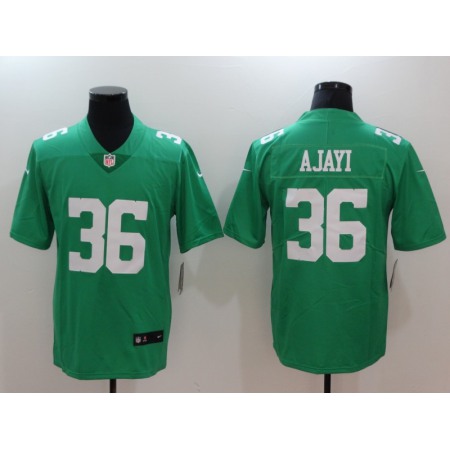 Men's Philadelphia Eagles #36 Jay Ajayi Green Throwback Vapor Untouchable Limited Stitched NFL Jersey