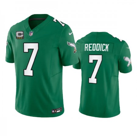 Men's Philadelphia Eagles #7 Haason Reddick Green 2023 F.U.S.E. With 3-star C Patch Vapor Untouchable Stitched Football Jersey