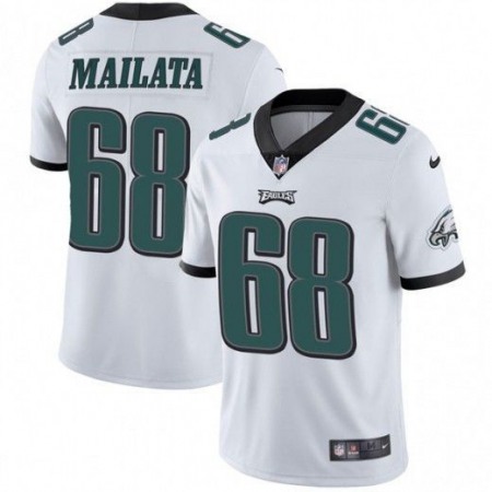 Men's Philadelphia Eagles #68 Jordan Mailata White Vapor Untouchable Limited Stitched Jersey