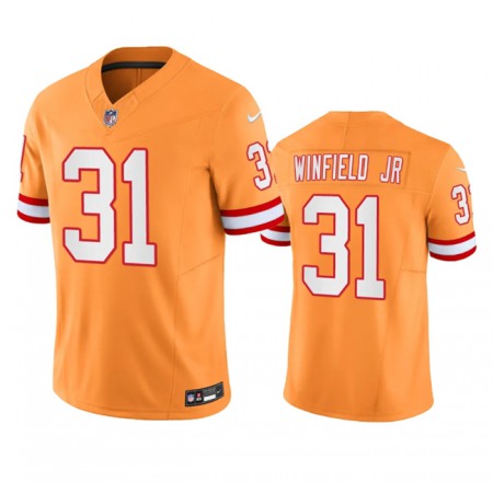 Men's Tampa Bay Buccaneers #31 Antoine Winfield Jr. Orange 2023 F.U.S.E. Throwback Limited Stitched Jersey